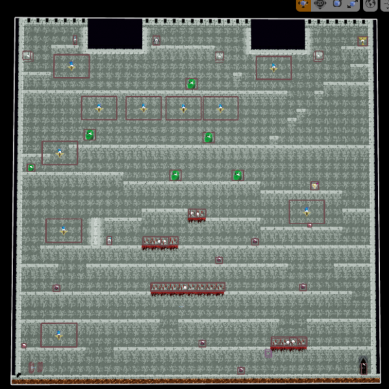 Level overview of 2D game
